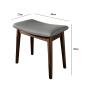 Preview: Muxing Hocker, Sattelhocker, Frisiertischhocker, Haushocke, Einfacher Sattelhocker, Grau 45*27*46cm【CXMAD46】