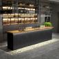 Preview: Muxing Bartheke,Restauranttheke,Ladentheke,Empfangstheke,Kassentheke,Maßgefertigte Bartheke Schwarz /YZXPMK/