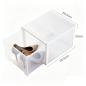 Preview: Schuhboxen transparent stapelbar Schuhaufbewahrung Box