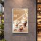 Preview: Muxing Wandmontierter Leuchtkasten, LED-beleuchtetes Menü-Display, Werbedisplay