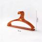 Preview: Muxing 10er Set Kunststoff-Kleiderbügel, transparent, rutschfest, ohne Abdrücke, Rot, 41 x 21,5 cm /TMYJ/