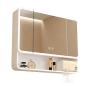 Preview: Muxing Badezimmer-Spiegelschrank, Spiegelschrank mit LED, Badspiegel mit Schrank, Wandmontierter Spiegelschrank