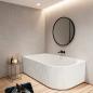 Preview: Muxing Badewanne, Acryl-Badewanne, freistehende Badewanne, Gestreifte Badewanne, LED-Badewanne