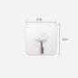 Preview: 360Home Wandhaken Haken selbstklebend 10 Stck. nicht schmierend