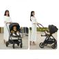 Preview: Großhandel B2B Kinderwagen + Babytragetasche 2 in 1 Zusammen klappbar mobil