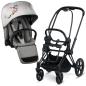 Preview: Großhandel B2B Cybex Priam Gestell Matt Black mit CYBEX Platinum PRIAM Lux Seat KOI Fashion Kollektion kinderwagen