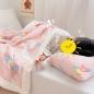 Preview: Großhandel B2B  Kinder Verdickte Flanell-Herbst/Winter Bett Decke Schlafdecke Rosa Hase