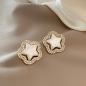 Preview: Großhandel B2B Silber pin Vintage Perlen Ohrstecker A179 Gold