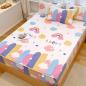 Preview: Großhandel B2B  Fleece Spannbetttuch Kinder kuschelig Bettlaken Spannbettlaken  rosa
