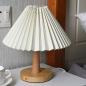 Preview: 360Home Nachttischlampe Vintage Schlafzimmer Wohnzimmer Plissee Lampe Nachtlicht