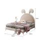 Preview: 360Home Kinderbett Mädchen prinzessin bett Einzelbett Kreatives Kaninchenbett