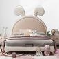 Preview: 360Home Kinderbett Mädchen prinzessin bett Einzelbett Kreatives Kaninchenbett