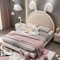 Preview: 360Home Kinderbett Mädchen prinzessin bett Einzelbett Kreatives Kaninchenbett