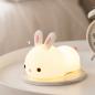 Preview: 360Home Kaninchen wiederaufladbare Silikonlampe für das Bett