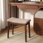 Preview: MuXing Schminktisch Hocker – Polsterhocker für Schlafzimmer, Schminkstuhl, Moderner Make-up Stuhl, Bequemer Sitzhocker Hellbraun L45*B27*H46cm /CXMAD46/