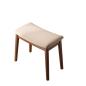 Preview: MuXing Schminktisch Hocker – Polsterhocker für Schlafzimmer, Schminkstuhl, Moderner Make-up Stuhl, Bequemer Sitzhocker Hellbraun L45*B27*H46cm /CXMAD46/