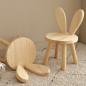 Preview: MuXing Kinderstuhl mit Rückenlehne – Kinderhocker, Stuhl für Kleinkinder, Niedriger Hocker, für Kinderzimmer & Vorschule Holzfarbe L26*H45cm