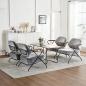 Preview: MuXing Einzelstuhl für Wohnzimmer, Lazy Chair, Loungesessel, Relaxstuhl, Komfortabler Sessel, Lesesessel, Stuhl Grau L73*B68*H83cm【ZH-8156】
