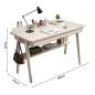 Preview: MuXing Schreibtisch, Moderner Computertisch für Büro & Zuhause, Stabiler Arbeitstisch, PC-Tisch Office, Laptop Tisch, Bürotisch