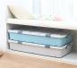 Preview: Bed Storage Box Stackable Storage Box Lockable Narrow Rolling Feet