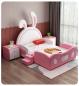 Preview: Großhandel B2B  Kaninchen Mädchen Kinder Bett Rosa Hasenohre 150cm*190cm