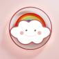 Preview: Muxing Lampe Kinderzimmerlampe LED-Lampe Schlafzimmerlampe Einbauleuchte Deckenlampe Drei Lichtfarben 50cm B：Regenbogen-Wolken-Lampe /CHYDD/