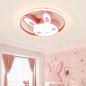 Preview: Muxing Lampe Kinderzimmerlampe LED-Lampe Augenschonlampe Schlafzimmerlampe Einbauleuchte Deckenlampe Drei Lichtfarben 50cm D：Hasenlampe /TZTZD/