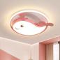 Preview: Muxing Lampe Kinderzimmerlampe LED-Lampe Augenschonlampe Schlafzimmerlampe Einbauleuchte Deckenlampe Dreifarben-Weißlicht 50cm A：Delfinlampe /HTDTH/