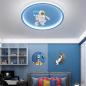 Preview: Muxing Lampe Kinderzimmerlampe LED-Lampe Augenschonlampe Schlafzimmerlampe Einbauleuchte Deckenlampe Drei Lichtfarben 50cm E：Astronautenlampe /YHYDY/