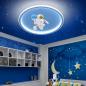 Preview: Muxing Lampe Kinderzimmerlampe LED-Lampe Augenschonlampe Schlafzimmerlampe Einbauleuchte Deckenlampe Drei Lichtfarben 50cm E：Astronautenlampe /YHYDY/