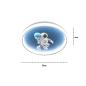 Preview: Muxing Lampe Kinderzimmerlampe LED-Lampe Augenschonlampe Schlafzimmerlampe Einbauleuchte Deckenlampe Drei Lichtfarben 50cm E：Astronautenlampe /YHYDY/