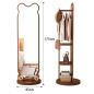 Preview: Muxing Ganzkörperspiegel Bären Standspiegel Ankleidespiegel Standspiegel Schlafzimmer Spiegel Standspiegel mit Kleiderständer 175cm /ZSXXJ7/