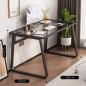 Preview: 360Home Computer Schreibtisch aus gehärtetem Glas Büro Gestell