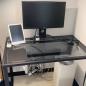 Preview: 360Home Computer Schreibtisch aus gehärtetem Glas Büro Gestell