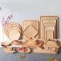 Preview: Großhandel B2B Holz Serviertablett Servierbrett Natur Servingboard Eco-Friendly Ablage