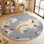 Preview: 360Home KinderteppichRunder Teppich Cartoon-Design ideal für die Kinderzimmerdekoration und als Krabbelmatte