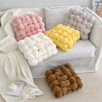 Muxing 5er Set Plüschkissen Sofakissen Dekokissen Sitzkissen Fensterbankkissen Kuschelkissen Zierkissen Für Sofa Bett Wohnzimmer Und Schlafzimmer 40*40*12 CM