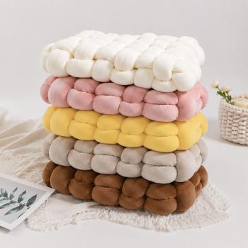 Preview: Muxing 5er Set Plüschkissen Sofakissen Dekokissen Sitzkissen Fensterbankkissen Kuschelkissen Zierkissen Für Sofa Bett Wohnzimmer Und Schlafzimmer 40*40*12 CM