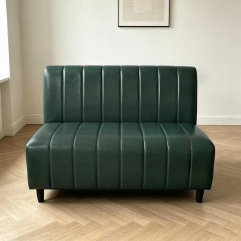 Muxing Gastro-Sofa Gewerbesofa Dinerbank, Restaurantbank Sitzbank Polsterbank, Gastronomiemöbel für Café Bar Bistro Hotel, Dunkelgrün 120 x 65 x 85 cm【C1-60】