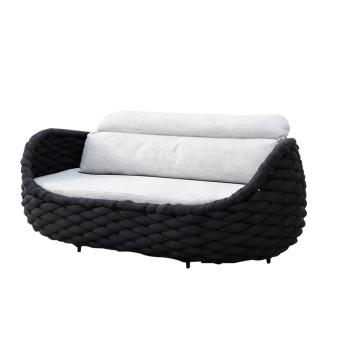 Muxing Gartenlounge Set 4-teilig mit 2 Einzelsesseln, Dreisitzer-Sofa und Couchtisch, Wasserabweisend, Ideal für Garten, Terrasse und Hof