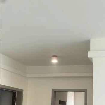 Muxing LED-Deckenleuchte im Travertin-Look, Deckenlampe, Flurlampe, Dielenlampe und Dekoleuchte für Flur, Eingangsbereich, Diele und Wohnzimmer 【ALT-XX-2053】
