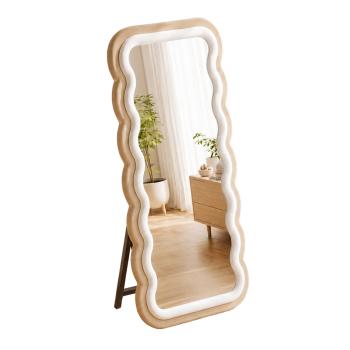 Muxing Ganzkörperspiegel Standspiegel, Ankleidespiegel, Umkleidespiegel, Bodenspiegel für Schlafzimmer, Ankleidezimmer, Bekleidungsgeschäft 165x70cm【SCYD708】