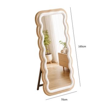 Muxing Ganzkörperspiegel Standspiegel, Ankleidespiegel, Umkleidespiegel, Bodenspiegel für Schlafzimmer, Ankleidezimmer, Bekleidungsgeschäft 165x70cm【SCYD708】