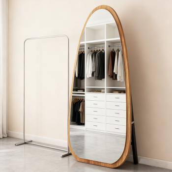 MuXing Ungewöhnlicher Ganzkörperspiegel – Standspiegel mit Ständer, geeignet für Schlafzimmer, Ankleidezimmer und Wohnzimmer, 70×150 cm 【JZ-0015mu】