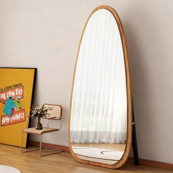 MuXing Ungewöhnlicher Ganzkörperspiegel – Standspiegel mit Ständer, geeignet für Schlafzimmer, Ankleidezimmer und Wohnzimmer, 70×150 cm 【JZ-0015mu】