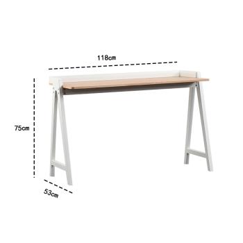 MuXing Vielseitiger Tisch – Schreibtisch, Computertisch, Bürotisch, Bartisch, Balkontisch – Modernes Design, 118×53×75 cm