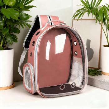 MuXing Katzenrucksack, Atmungsaktiv, Tragbar, Großes Fassungsvolumen, Doppel-Schultergurte – Haustier Rucksack für Katzen