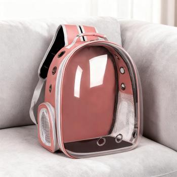 MuXing Katzenrucksack, Atmungsaktiv, Tragbar, Großes Fassungsvolumen, Doppel-Schultergurte – Haustier Rucksack für Katzen