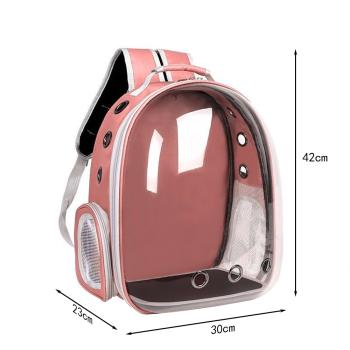 MuXing Katzenrucksack, Atmungsaktiv, Tragbar, Großes Fassungsvolumen, Doppel-Schultergurte – Haustier Rucksack für Katzen