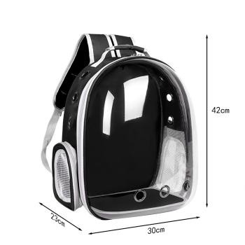 MuXing Katzenrucksack, Atmungsaktiv, Tragbar, Großes Fassungsvolumen, Doppel-Schultergurte – Haustier Rucksack für Katzen